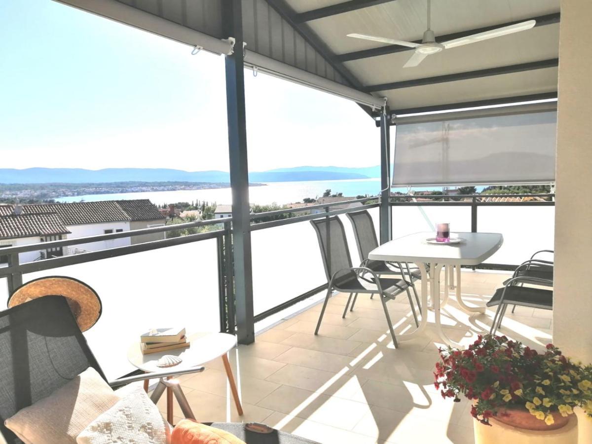Lovely Sea View House In Malinska Island Krk Exterior photo