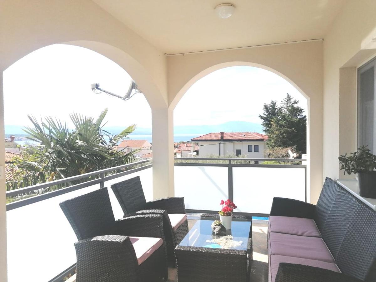 Lovely Sea View House In Malinska Island Krk Exterior photo